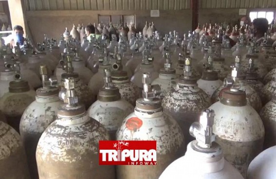 Preparedness for COVID-19 Second Wave goes at Full Wave : Medical Oxygen manufacturing units are working 24 hours in Tripura as COVID-19 Cases surging high Nationally Preparedness for COVID-19 Second Wave goes at Full Wave : Medical Oxygen manufacturing units are working 24 hours in Tripura as COVID-19 Cases surging high Nationally